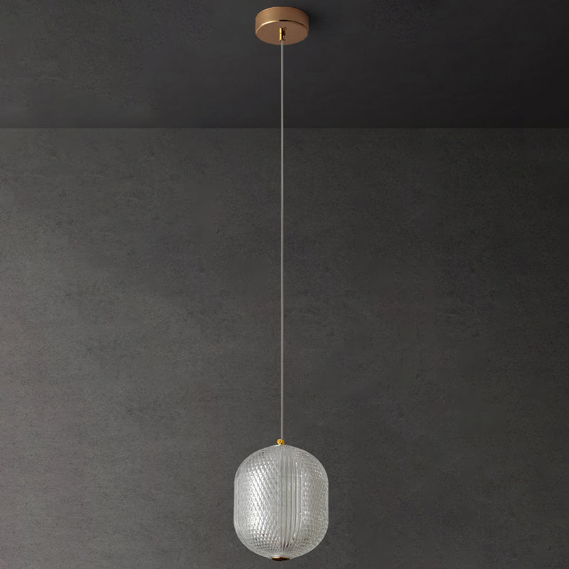 Luce a sospensione interno minimalista, illuminazione a sospensione acrilica del cilindro macaron