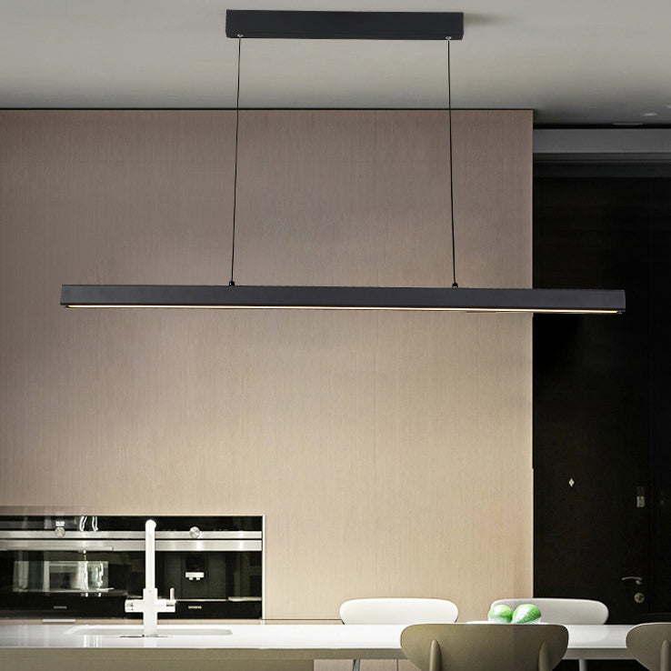 Simple Style LED Hanging Island Pendant Light for Dining Room Office Bar