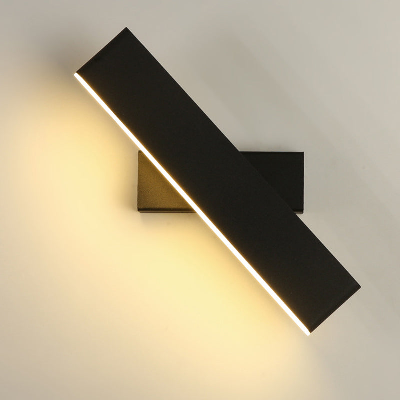 Nordic Modern Wall Lighting 1-Light LED Squared Sconce Light for Bedroom