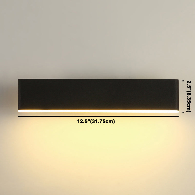 Nordic Modern Wall Lighting 1-Light LED Squared Sconce Light for Bedroom