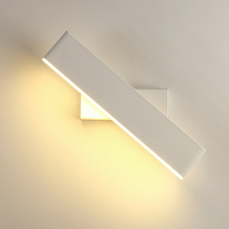 Nordic Modern Wall Lighting 1-Light LED Squared Sconce Light for Bedroom