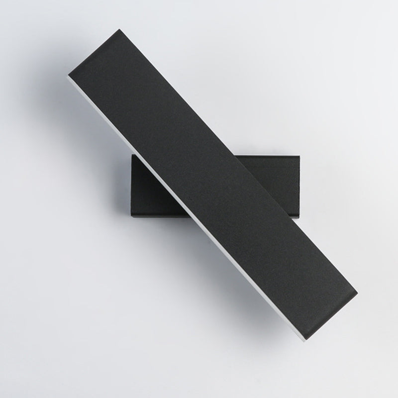 Nordic Modern Wall Lighting 1-Light LED Squared Sconce Light for Bedroom