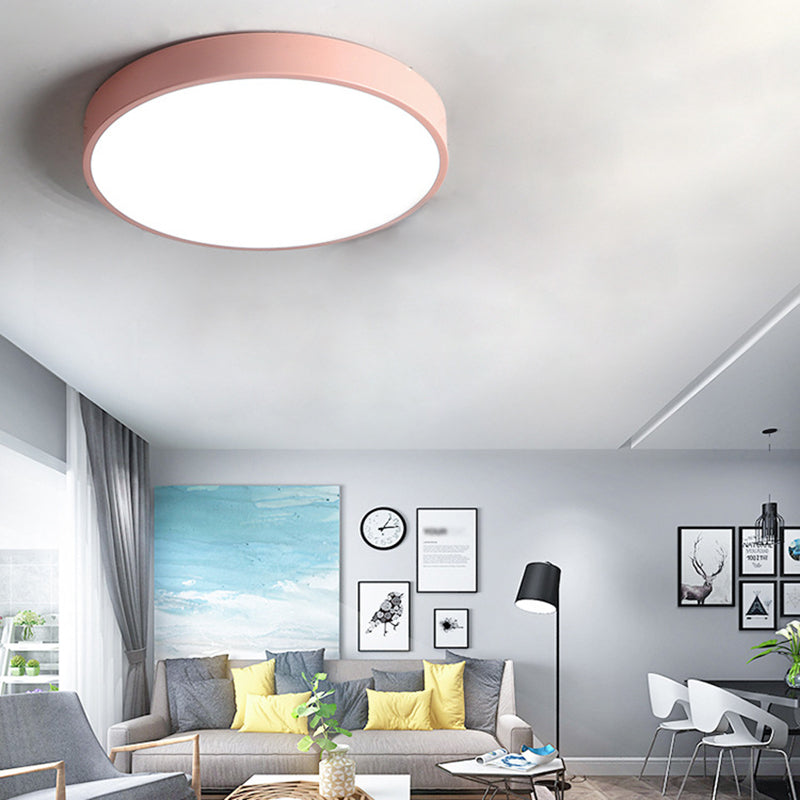 Luces de techo empotradas redondas de estilo moderno, luz empotrada LED de metal 1
