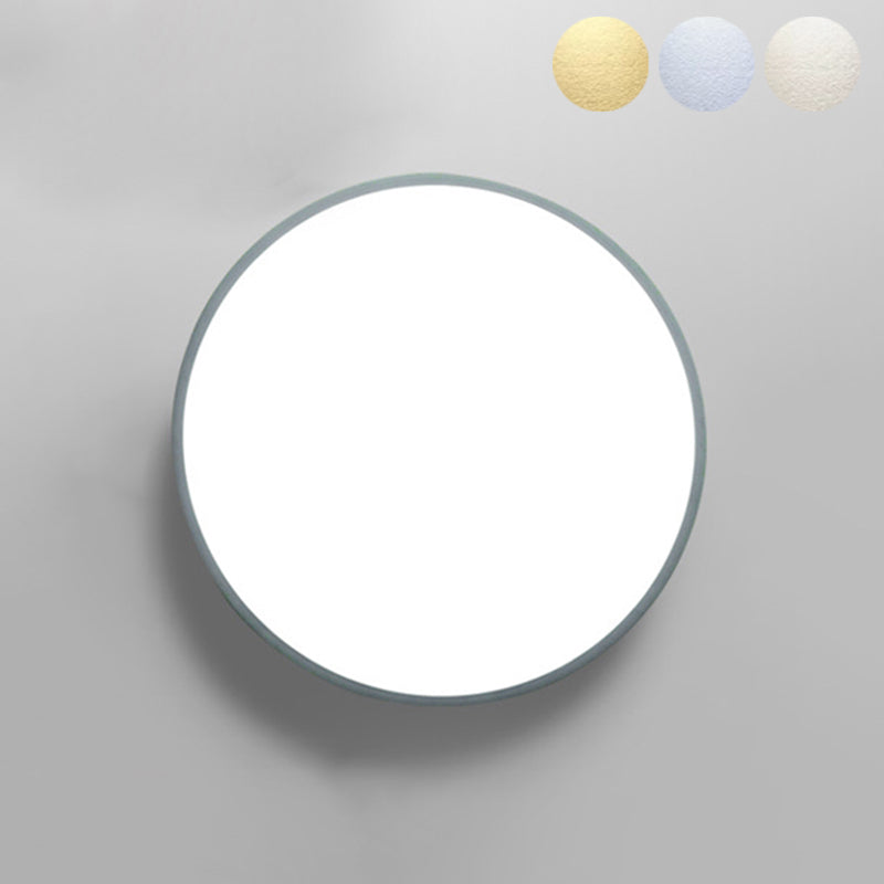 Moderne stijl rond inbouwmontage Plafondverlichting Metaal 1 Licht Led-inbouwlamp