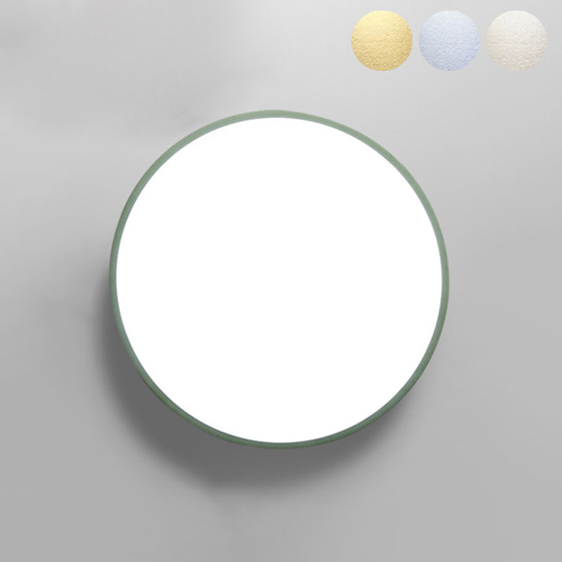 Moderne stijl rond inbouwmontage Plafondverlichting Metaal 1 Licht Led-inbouwlamp