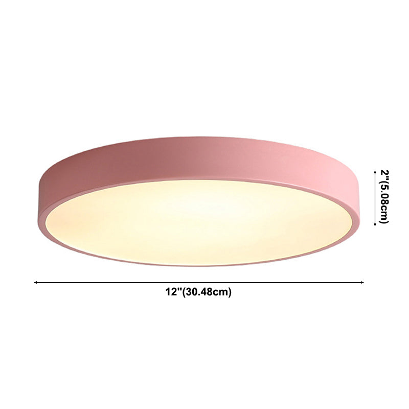 Moderne stijl rond inbouwmontage Plafondverlichting Metaal 1 Licht Led-inbouwlamp