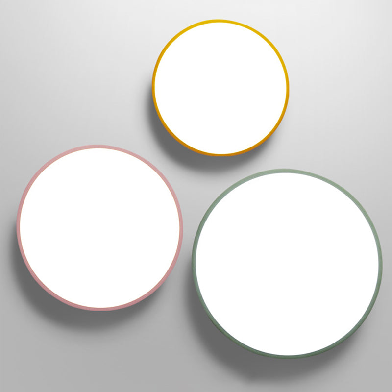 Moderne stijl rond inbouwmontage Plafondverlichting Metaal 1 Licht Led-inbouwlamp