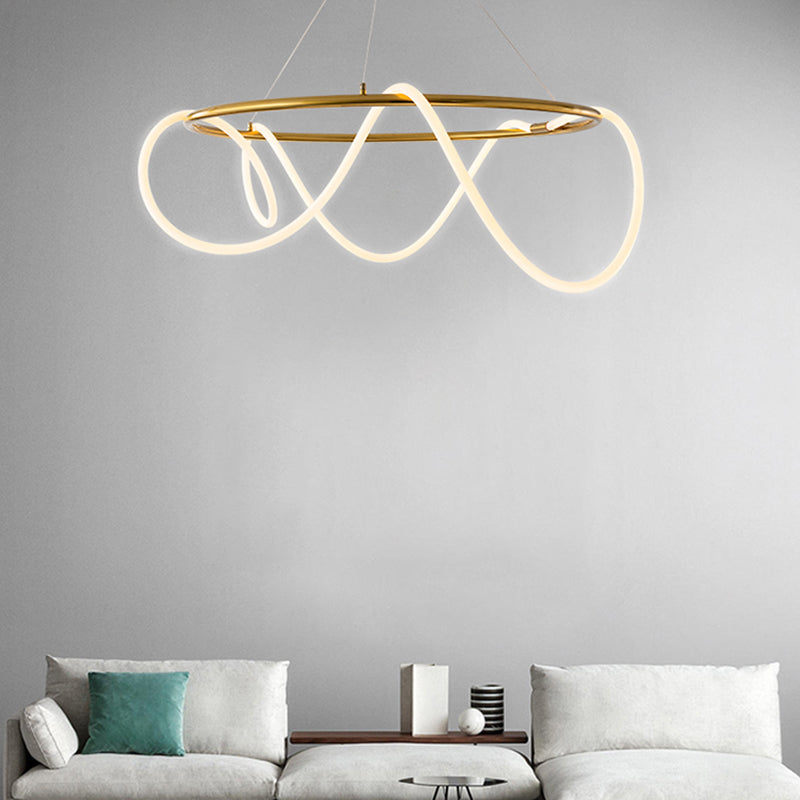 Modern Nordic Light Luxury Simple Style LED Pendant Chandelier Light for Dining Room