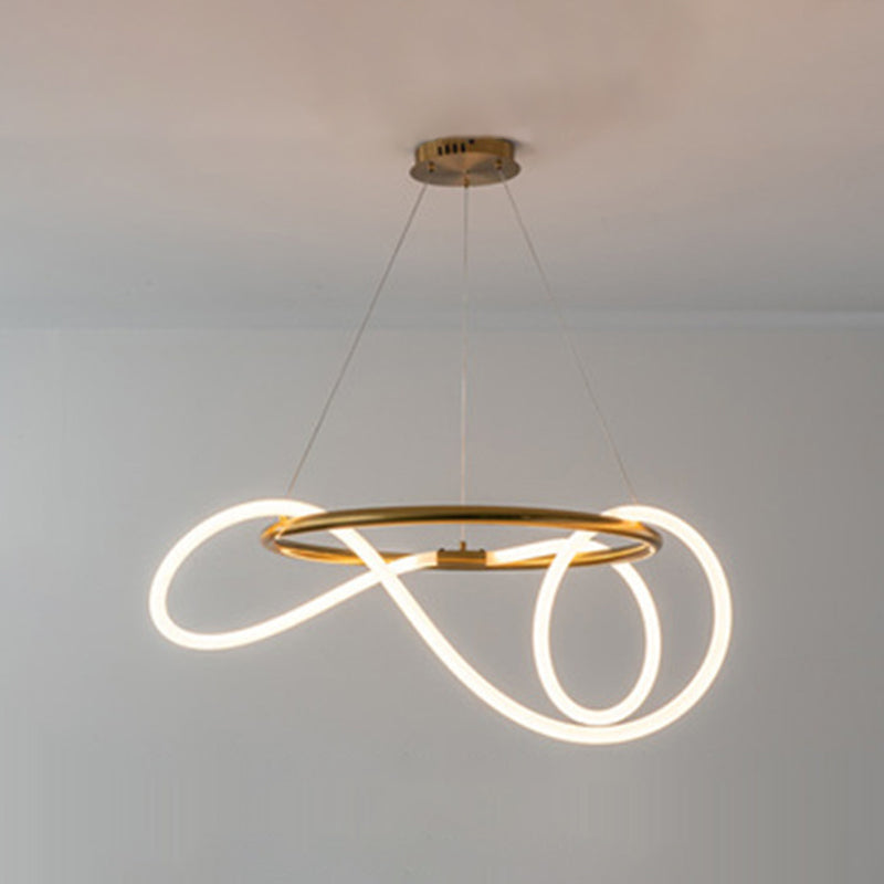 Modern Nordic Light Luxury Simple Style LED Pendant Chandelier Light for Dining Room