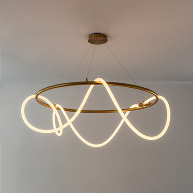 Modern Nordic Light Luxury Simple Style LED Pendant Chandelier Light for Dining Room