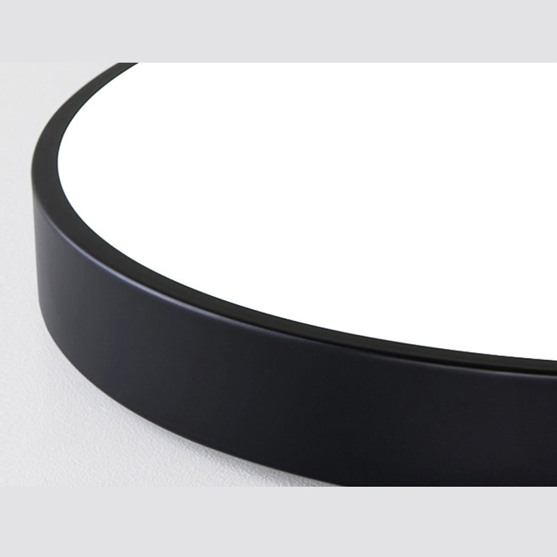 Lámpara de techo empotrada LED redonda de metal, estilo moderno, 1 cabezal