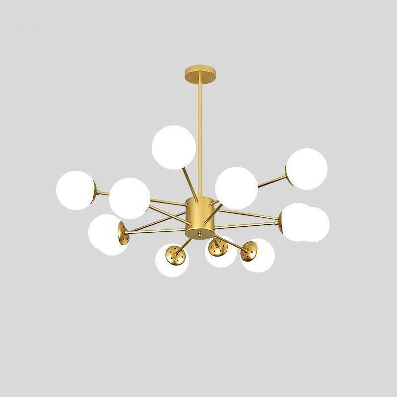 Luz de lámpara LED de metal de estilo múltiple de múltiples anillos de un solo nivel