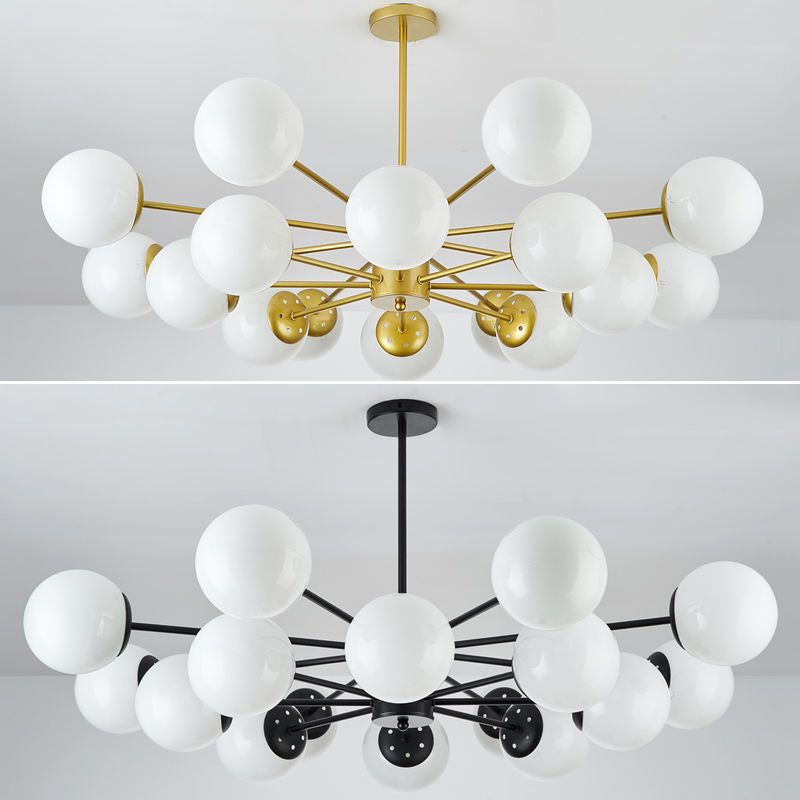 Luz de lámpara LED de metal de estilo múltiple de múltiples anillos de un solo nivel