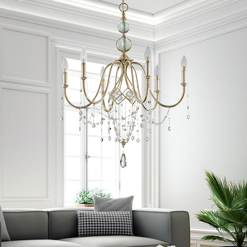 Lámparas de lámpara plateada Sputnik lámpara de techo moderna para dormitorio