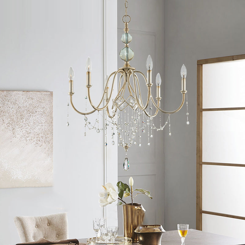 Lámparas de lámpara plateada Sputnik lámpara de techo moderna para dormitorio