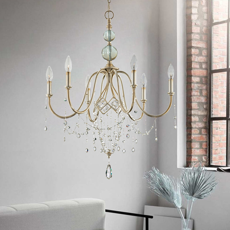 Lámparas de lámpara plateada Sputnik lámpara de techo moderna para dormitorio