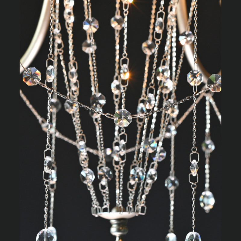 Lámparas de lámpara plateada Sputnik lámpara de techo moderna para dormitorio