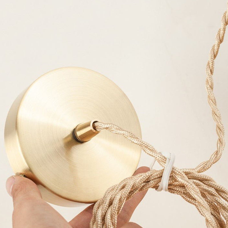 Glazen industriële hanglamp 1-licht hangend plafondlicht voor gang