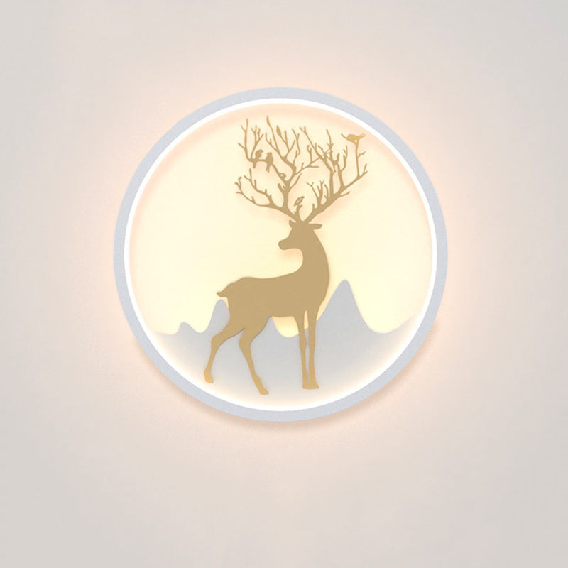 Circle Alluminio Light Minimalismo Minalismo a 1 luci a parete LED per camera da letto