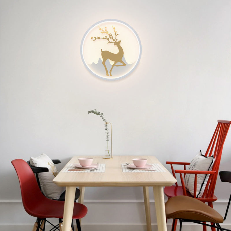 Circle Alluminio Light Minimalismo Minalismo a 1 luci a parete LED per camera da letto