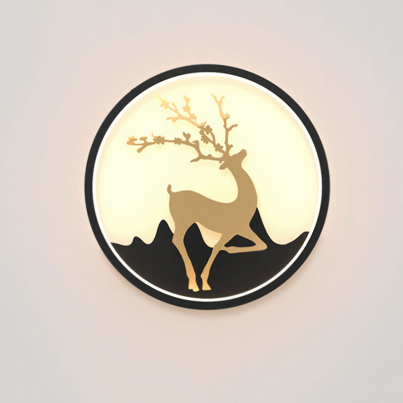 Circle Alluminio Light Minimalismo Minalismo a 1 luci a parete LED per camera da letto