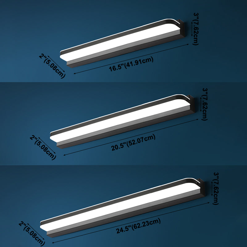 1-licht lineaire schaduw Wand SCONCE Moderne eenvoudige stijl Mirror Wandverlichting