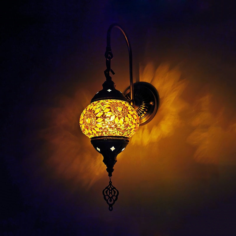 Decoratieve wereldwand SCONCE LICHT 1 HOOFD MEEST GEEN GELUID GELUID WANDELLICHTING BELANGTE IN GEEL/GROEN/GOUD