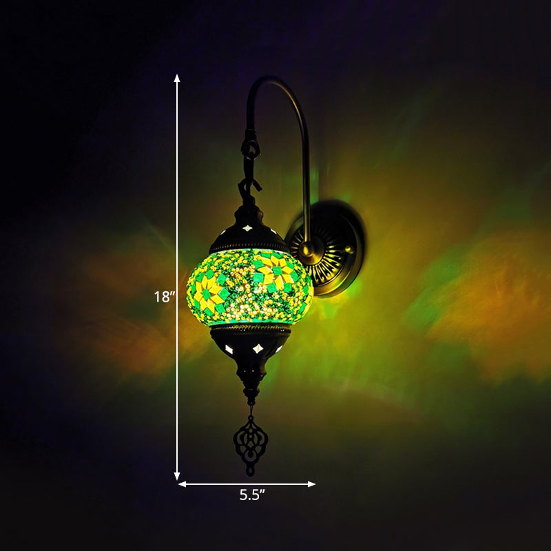 Decoratieve wereldwand SCONCE LICHT 1 HOOFD MEEST GEEN GELUID GELUID WANDELLICHTING BELANGTE IN GEEL/GROEN/GOUD
