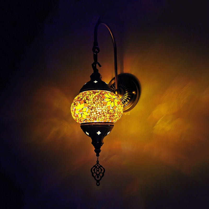 Decoratieve wereldwand SCONCE LICHT 1 HOOFD MEEST GEEN GELUID GELUID WANDELLICHTING BELANGTE IN GEEL/GROEN/GOUD