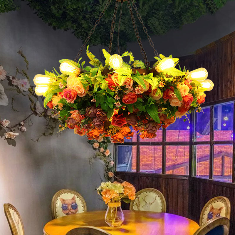 Bulbe de lustre rose en métal