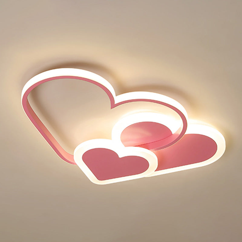 Lampada a LED moderna Lampada a montaggio a filo nordico con ombra acrilica per la stanza dei bambini