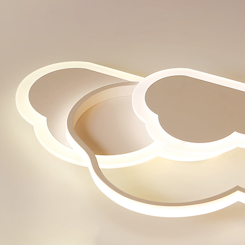 Lampada a LED moderna Lampada a montaggio a filo nordico con ombra acrilica per la stanza dei bambini