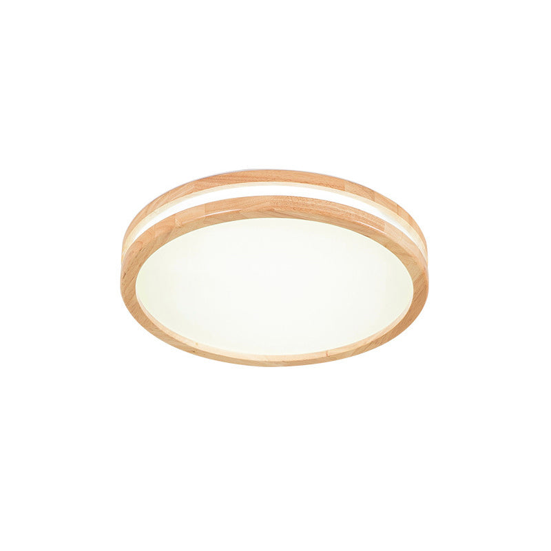 Plafonnier encastré en bois massif, lampe moderne pour bureau et salon