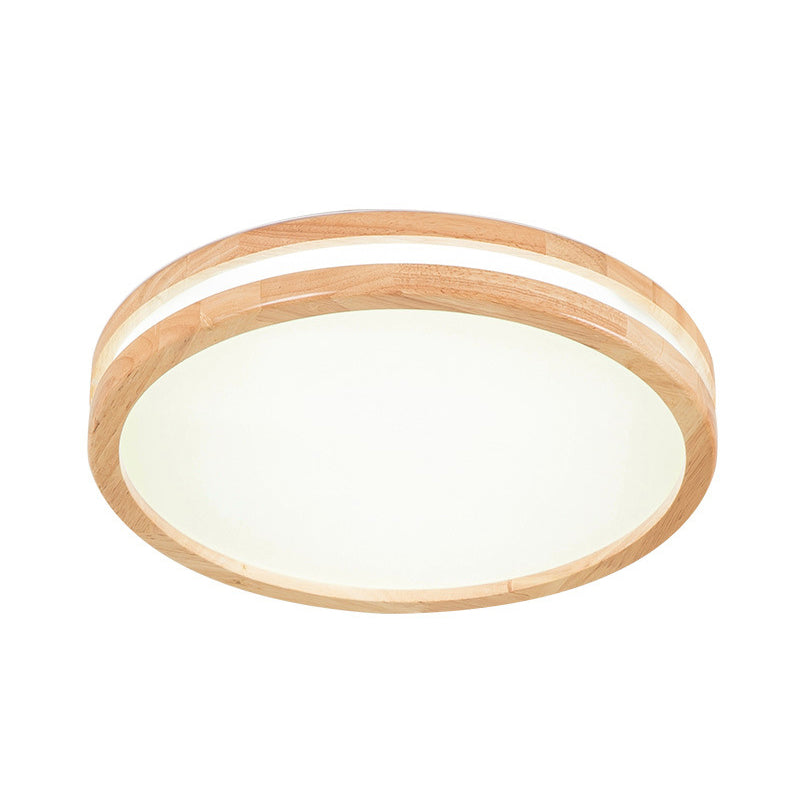 Plafonnier encastré en bois massif, lampe moderne pour bureau et salon