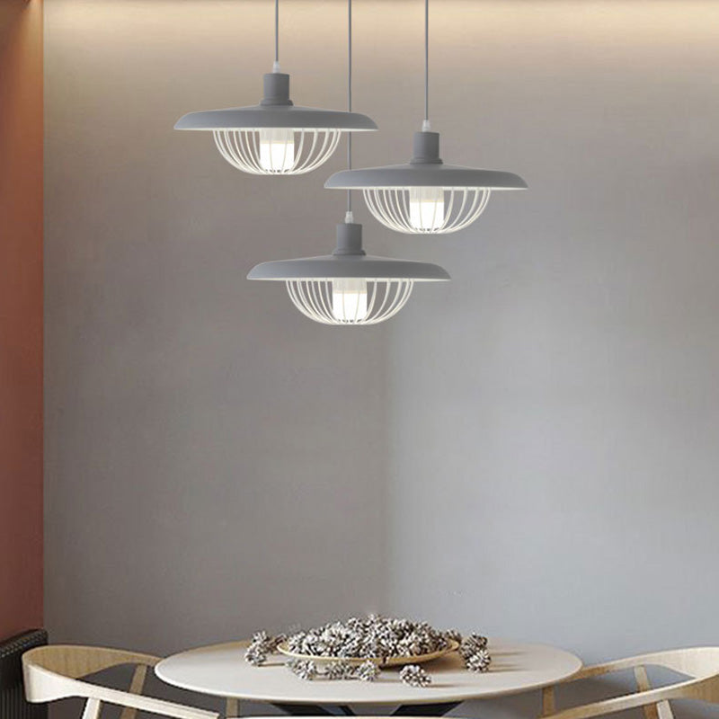 Moderner einfacher Stil 1 hellweiß/schwarz/gold/grau LED -Anhänger Beleuchtung für das Restaurant