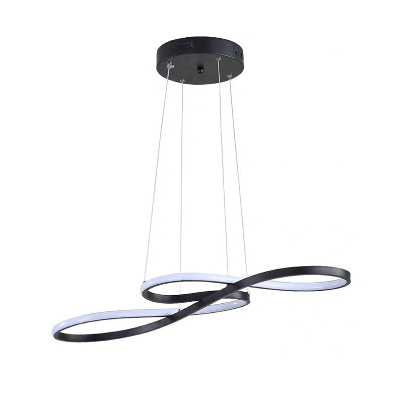 Moderne spiraalvormige kroonluchter LED Acryl Suspension Light voor Foyer Living Room Slaapkamer