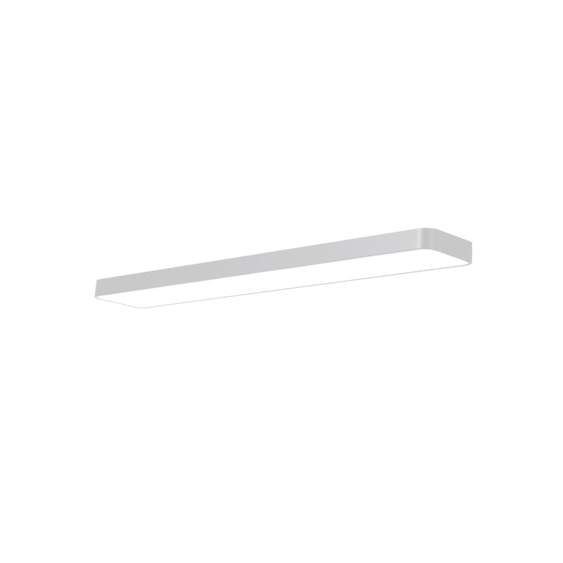 Moderne LED-strip flush mount plafond licht zwart & witte lamp voor kantoor