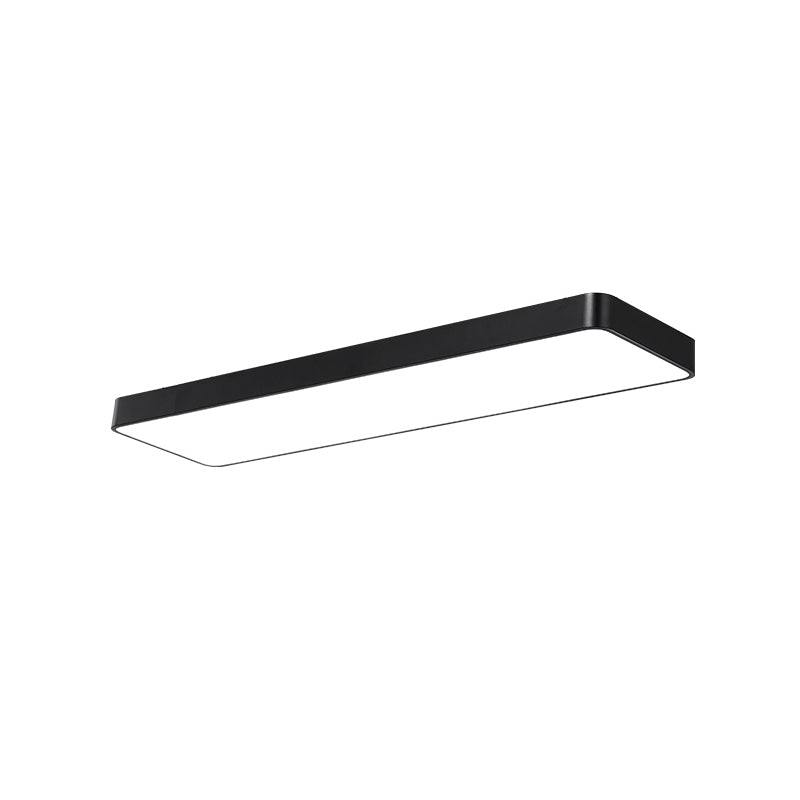 Moderne LED-strip flush mount plafond licht zwart & witte lamp voor kantoor