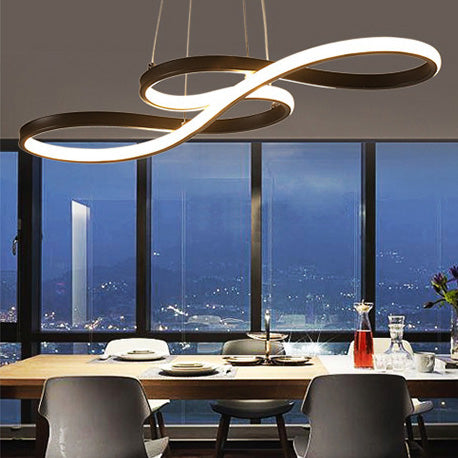 Twist LED kroonluchter acryl -led hanglampverlichting voor eetkamer slaapkamer