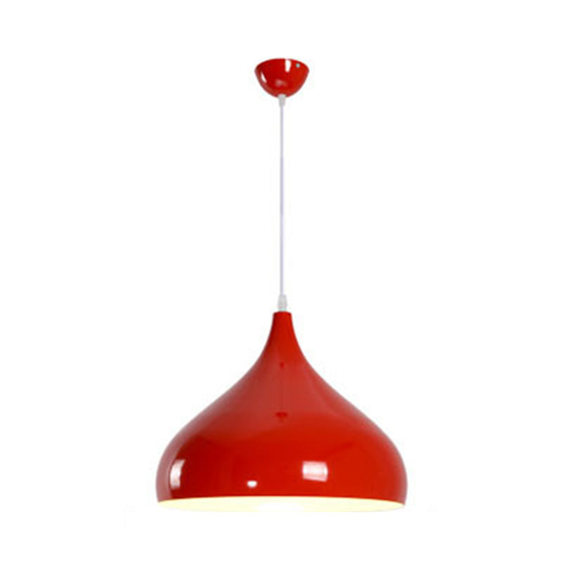 Metal Hanging Light Nordic Style Macron Color Pendant Light Conical Shape Hanging Light for Kitchen