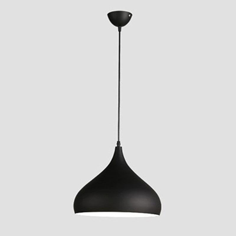 Metal Hanging Light Nordic Style Macron Color Pendant Light Conical Shape Hanging Light for Kitchen