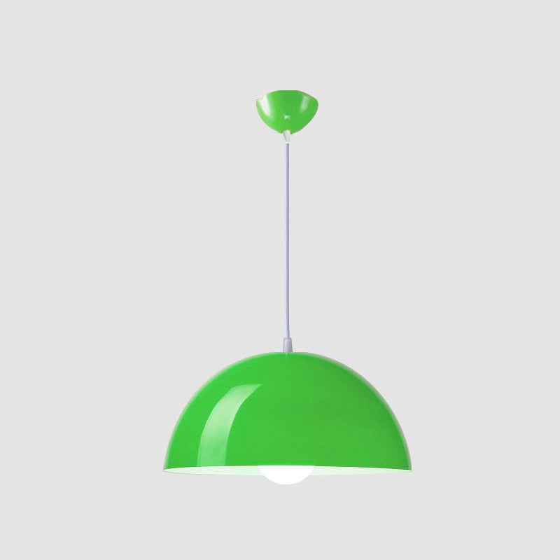 Luz colgante de metal estilo nórdico macron color colgante de colgante semicirclel luz colgante para cocina