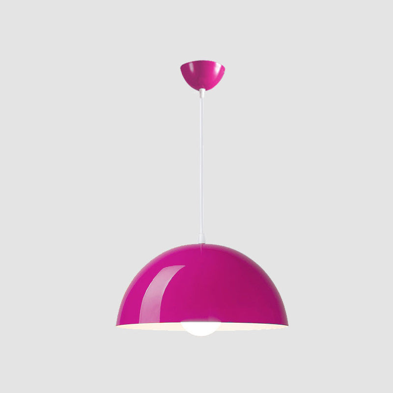 Luz colgante de metal estilo nórdico macron color colgante de colgante semicirclel luz colgante para cocina