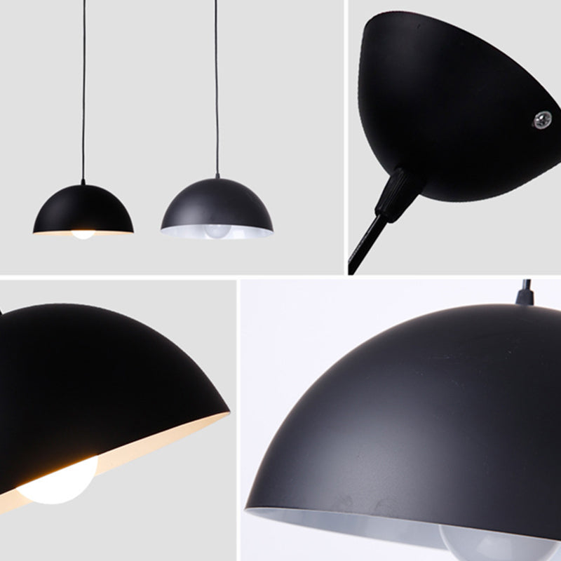 Luz colgante de metal estilo nórdico macron color colgante de colgante semicirclel luz colgante para cocina