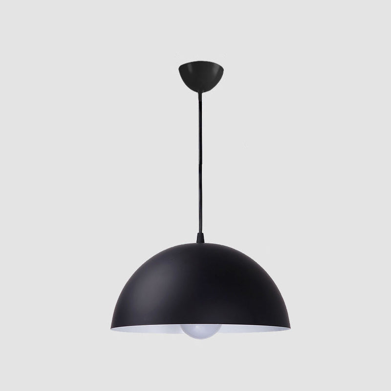 Luz colgante de metal estilo nórdico macron color colgante de colgante semicirclel luz colgante para cocina