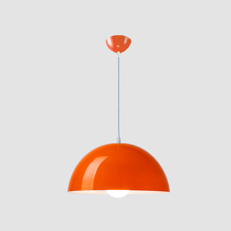 Luz colgante de metal estilo nórdico macron color colgante de colgante semicirclel luz colgante para cocina