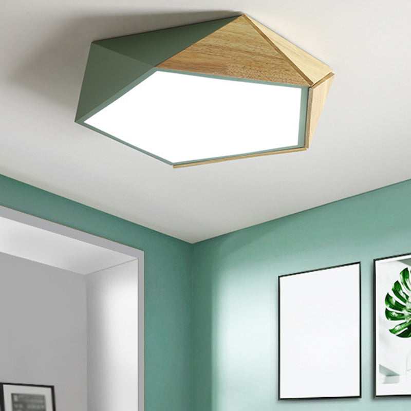Nordic Style Kleurrijke Macaron Flush Mount Plafond Licht voor Kid's Room