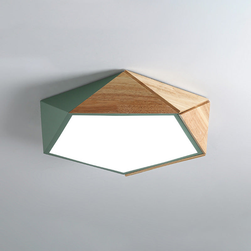 Nordic Style Kleurrijke Macaron Flush Mount Plafond Licht voor Kid's Room