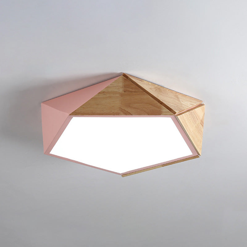 Nordic Style Kleurrijke Macaron Flush Mount Plafond Licht voor Kid's Room