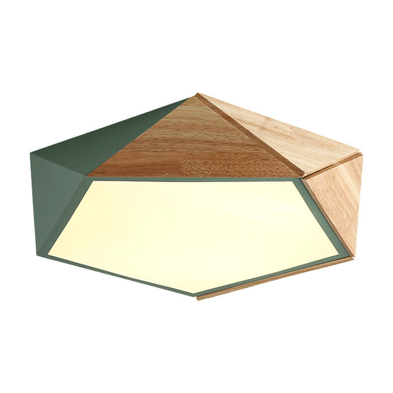 Nordic Style Colorful Macaron Flush Mount Ceiling Light for Kid's Room